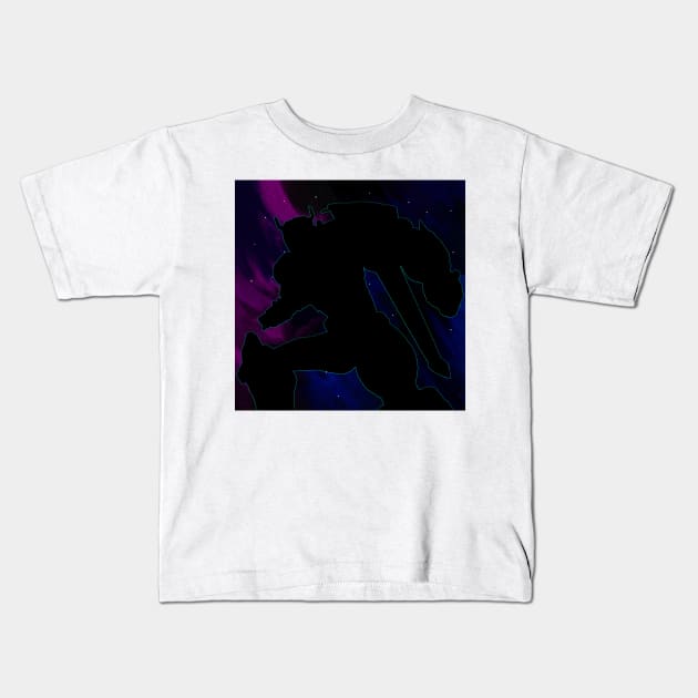 Glowing Voltron Kids T-Shirt by MonotoneAesthetics